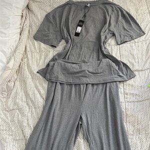 Gray Two-Piece Lounge Set